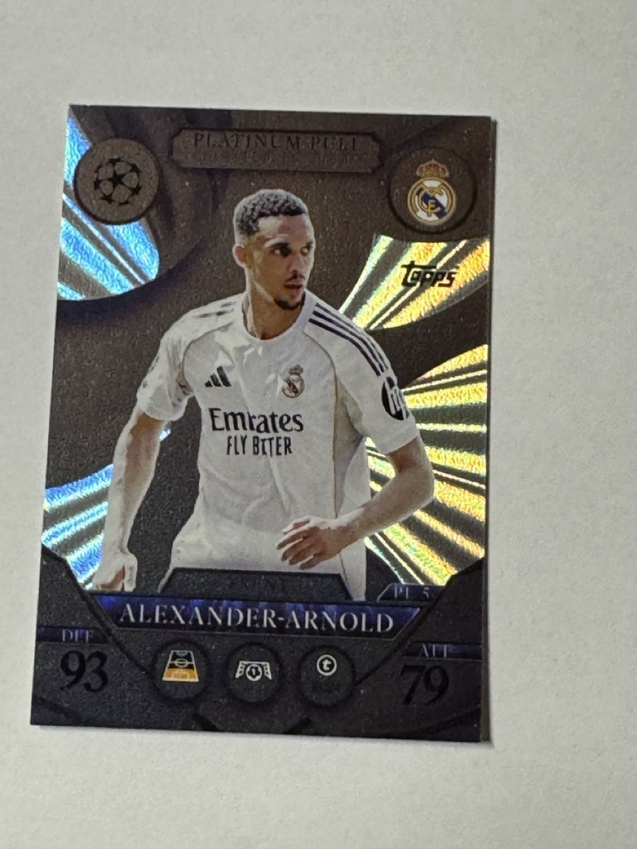Topps Carte collezionabili: Topps Match Attax 25/26 Platinum Pull Alexander Arnold – Nuovo (secondo la descrizione) da Baden venduto da Davemt