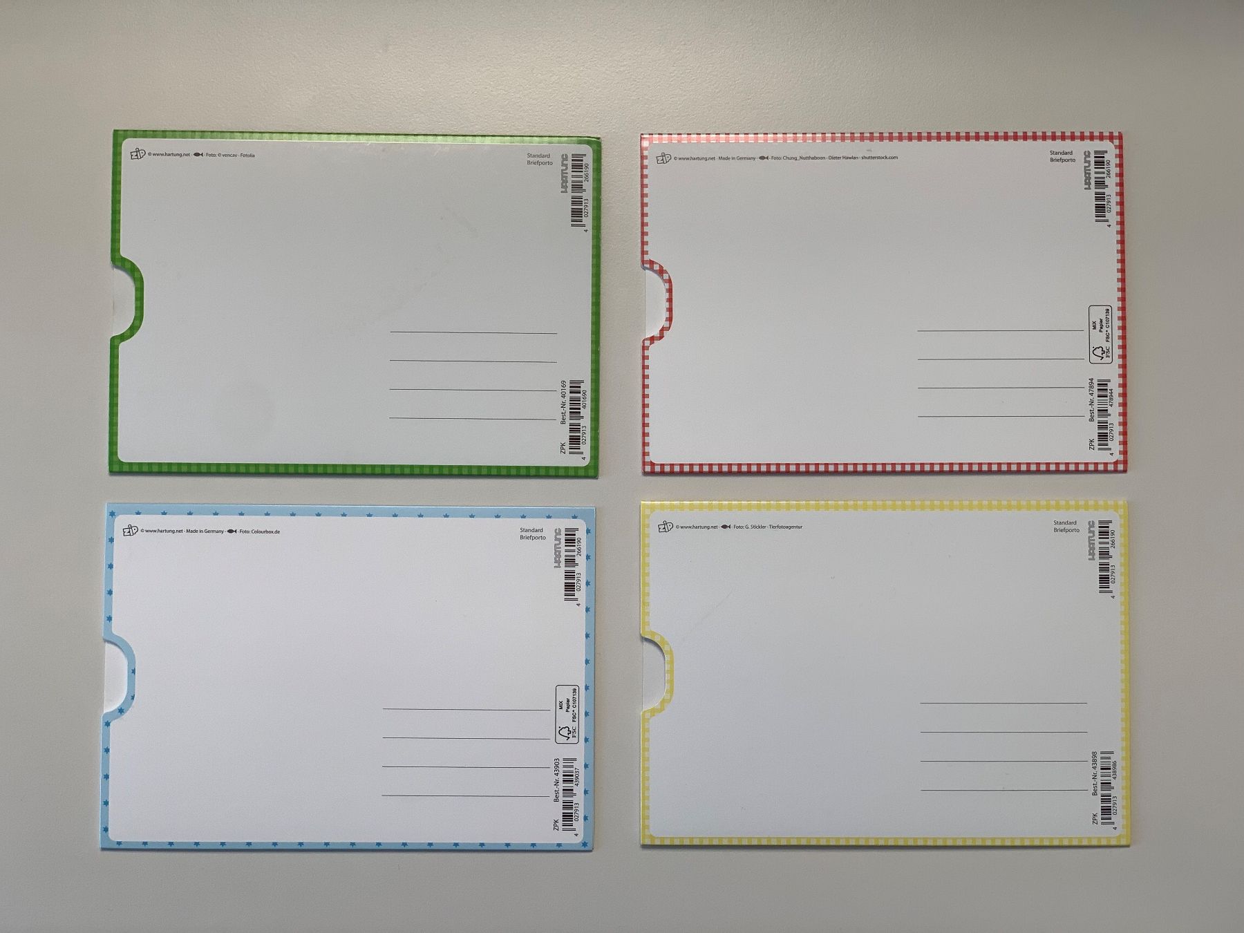 Cartoline: 4er-Set Grusskarten, neu – Nuovo (secondo la descrizione) da Windisch venduto da rhu_wd8q 2