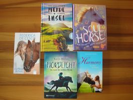 5 Pferderomane, verschiedene Autoren - Pferdebücher