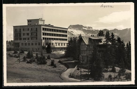 Cartoline postali: AK Arosa, Berghotel Prätschli – Usato da Berlin venduto da bartko-reher