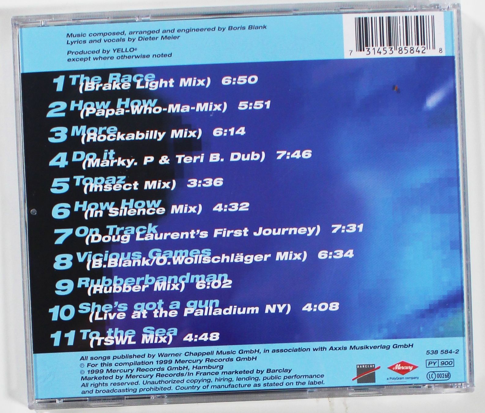 CD: CD - YELLO - ECCENTRIX REMIXES 1999 – Usato da Brüttisellen venduto da Collector-Corner 2