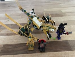LEGO Ninjago Legacy 70666 Goldener Drache mit Figuren komple