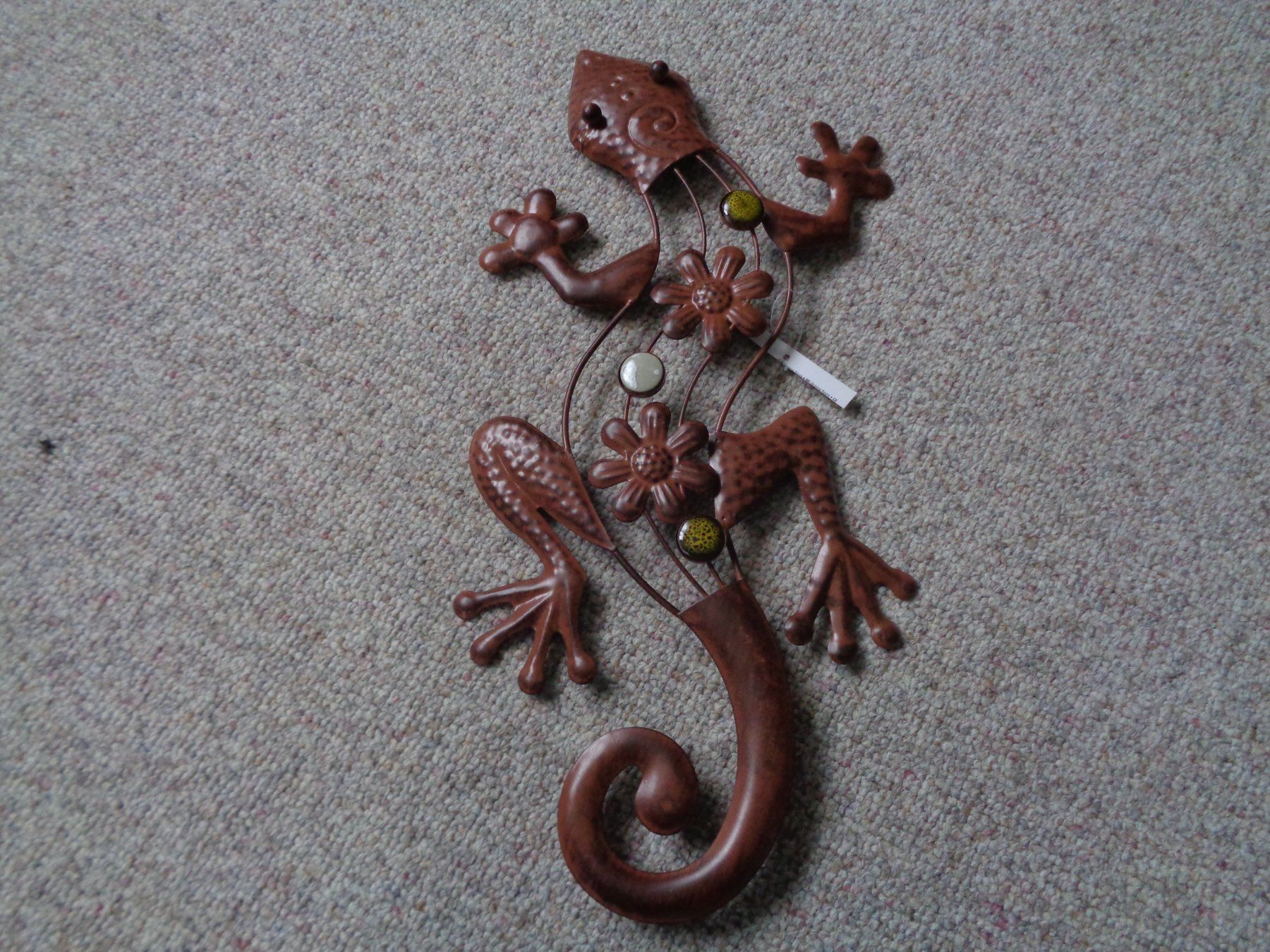 Statuette: Gecko aus Metall (41 cm) – Nuovo e nell'imballaggio originale da Langenbruck venduto da Gumsi 2