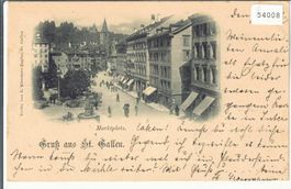 Gruss aus St. Gallen - Marktplatz