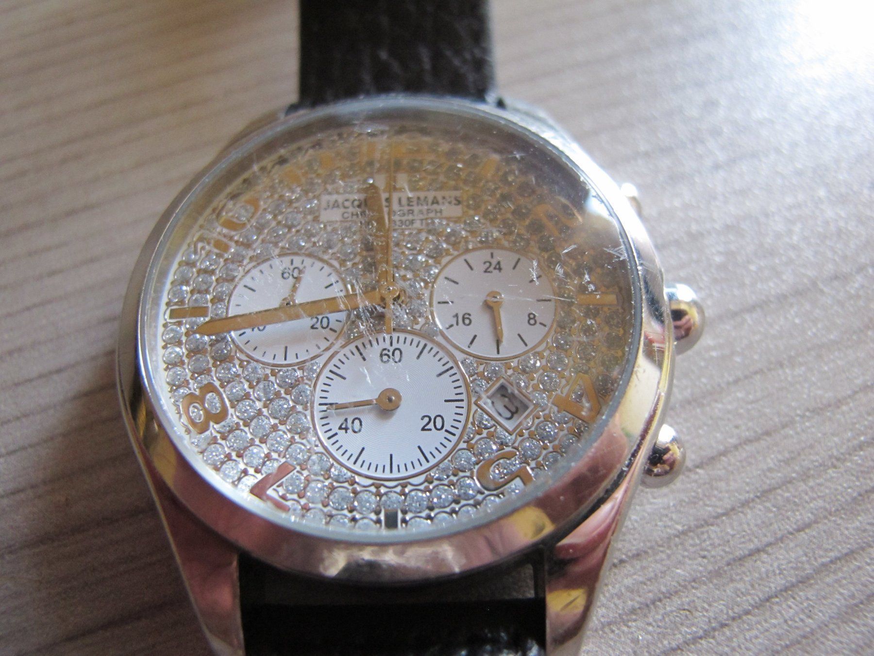 Orologi: Jacques Lemans Chronograph Quartz Herren Läuft Genau – Usato da Altnau venduto da LinaAuktion 1