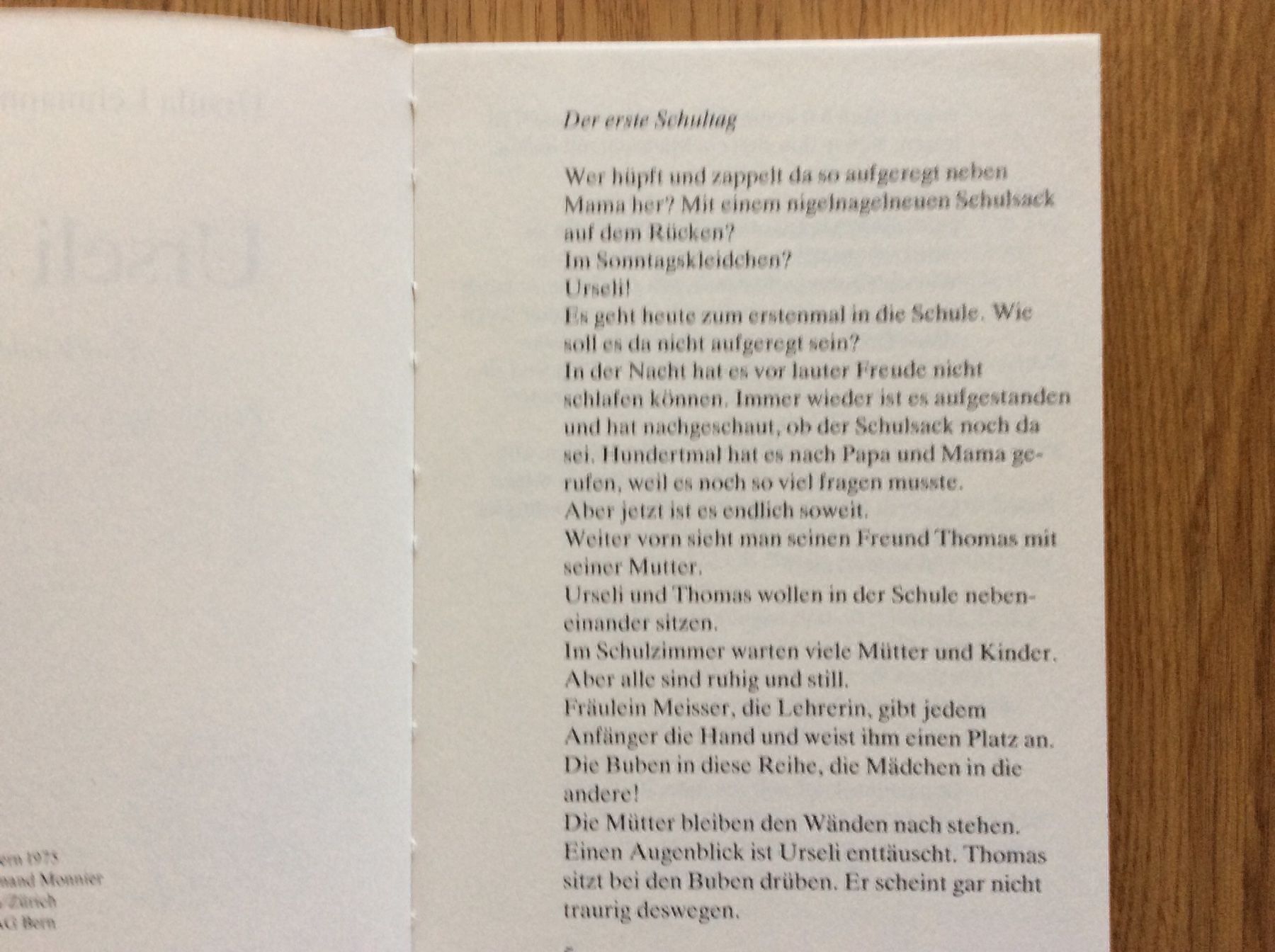 Libri: Urseli Eine Kindergeschichte aus Klosters 1987 – Usato da Wetzikon ZH venduto da Libelle01 3