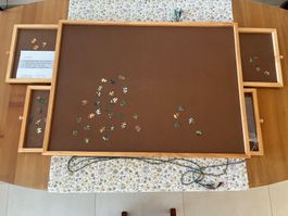 Puzzle Board mit 4 Schubladen und 2 Puzzle nach Wahl