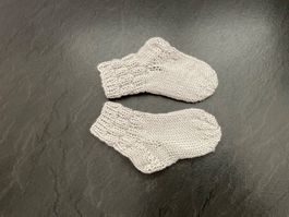 Handgestrickte Babysocken Gr.14/15 Fusslänge 12 cm