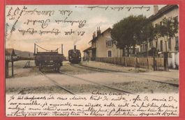 Le Sentier im Vallée de Joux - La Gare Bahn im Bahnhof 1905