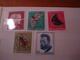 Satz Pro Juventute 1953 ** Schmetterlinge