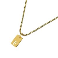 Halskette mit Buchstaben Name F vergoldet 18K - für Damen