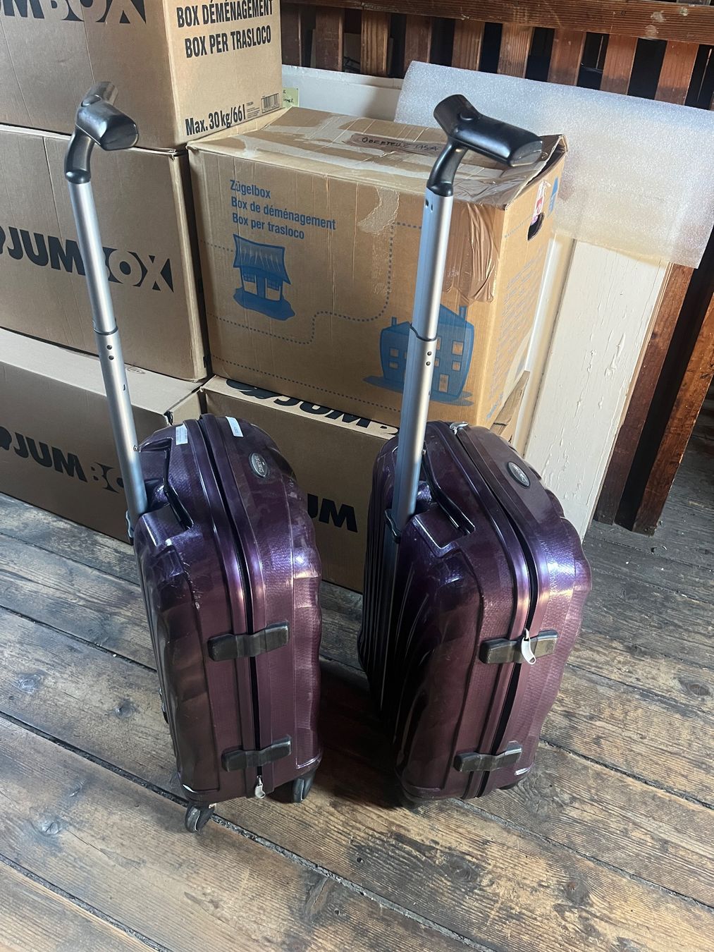 Samsonite Reisekoffer: 2x Samsonite Handgepäck-Koffer Violett Cabin Size – Gebraucht aus Zürich von bretxo 2