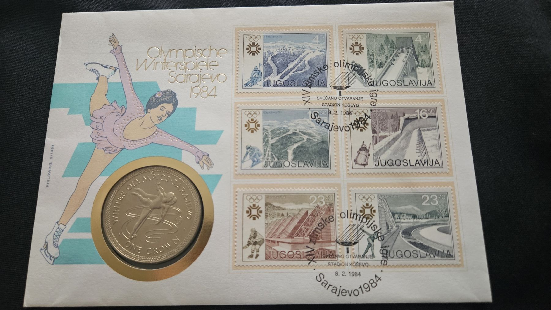 Tutti le monete: Numisbrief Winter Olympiade Sarajevo 1984 – Nuovo (secondo la descrizione) da Ettingen venduto da samiba