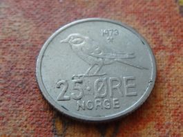 NORVEGE  25  ORE  1973