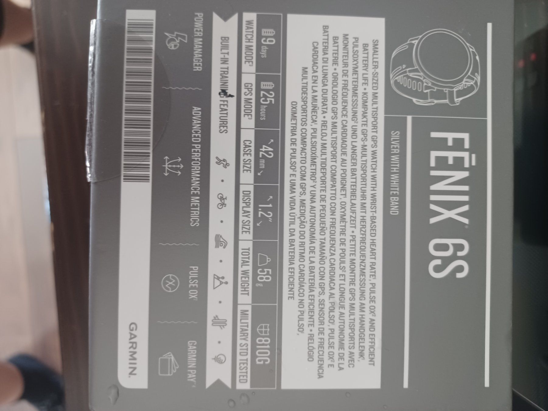 Fenix Smartwatch: Garmin Fenix 6S – Usato da Servion venduto da josephine22 6