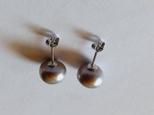 Ohrringe & -stecker: Süsswasser Perlen Ohrstecker Silber 925 rohdiniert – Neu und originalverpackt aus Winistorf von acreativ 2