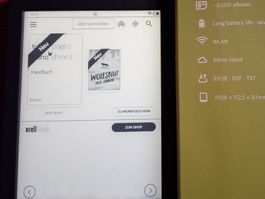 Tolino page 2 eBook Reader Ausstellungsteil