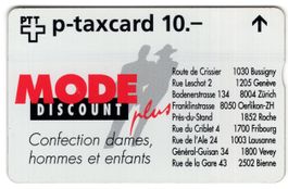MODE DISCOUNT plus - seltene FullFace Firmen Taxcard