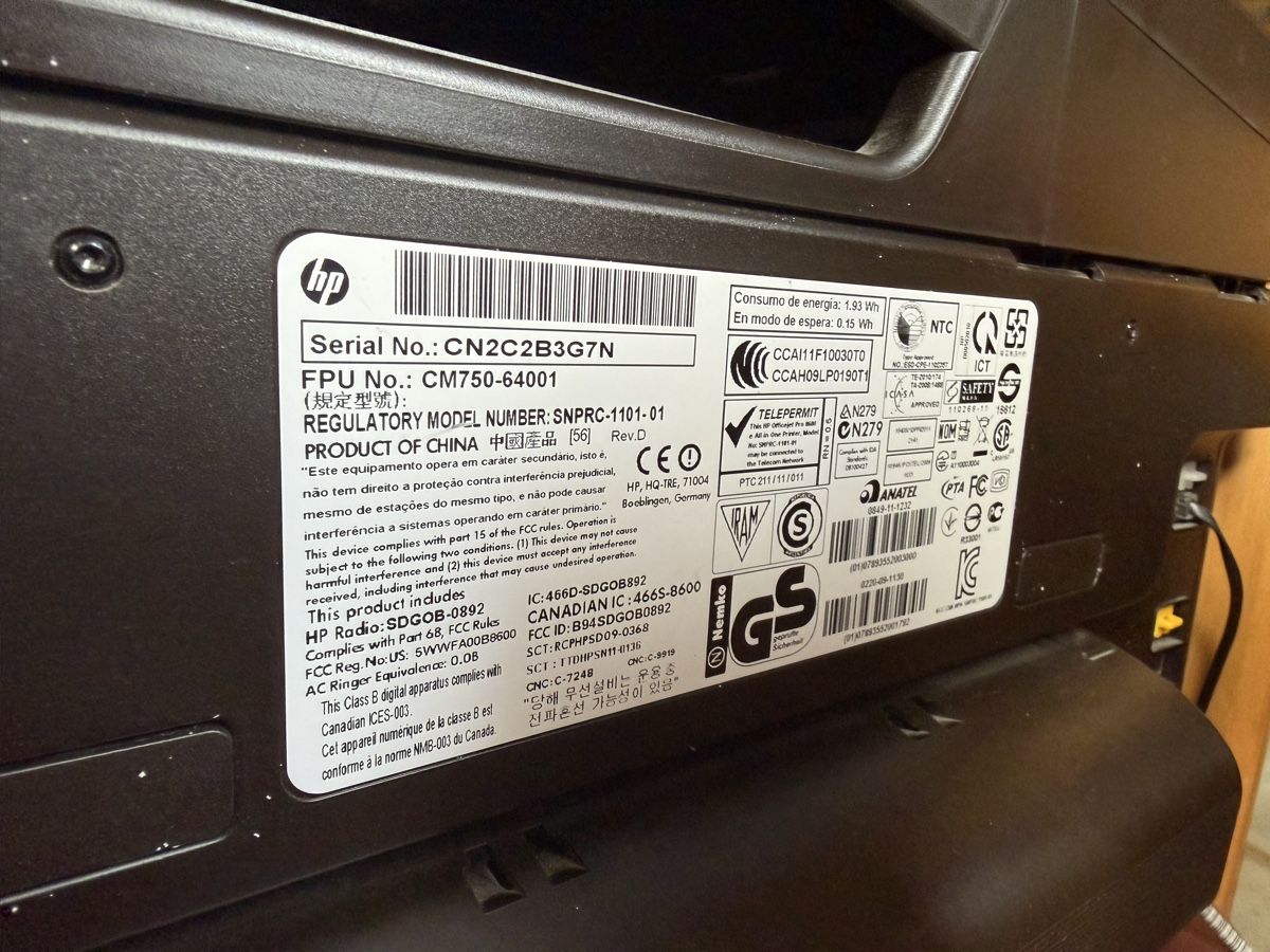 Hewlett Packard Drucker: HP OfficeJet Pro 8600 Plus All-in-One  – Gebraucht aus Birr von PamosAG 5