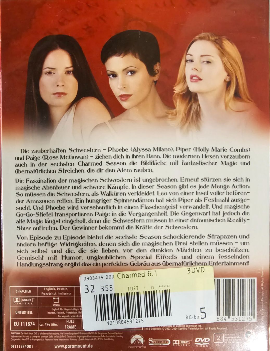Tutti i DVDs: Charmed - Season 6 - Volume 1 – Nuovo e nell'imballaggio originale da Wahlen b. Laufen venduto da Cg10 1