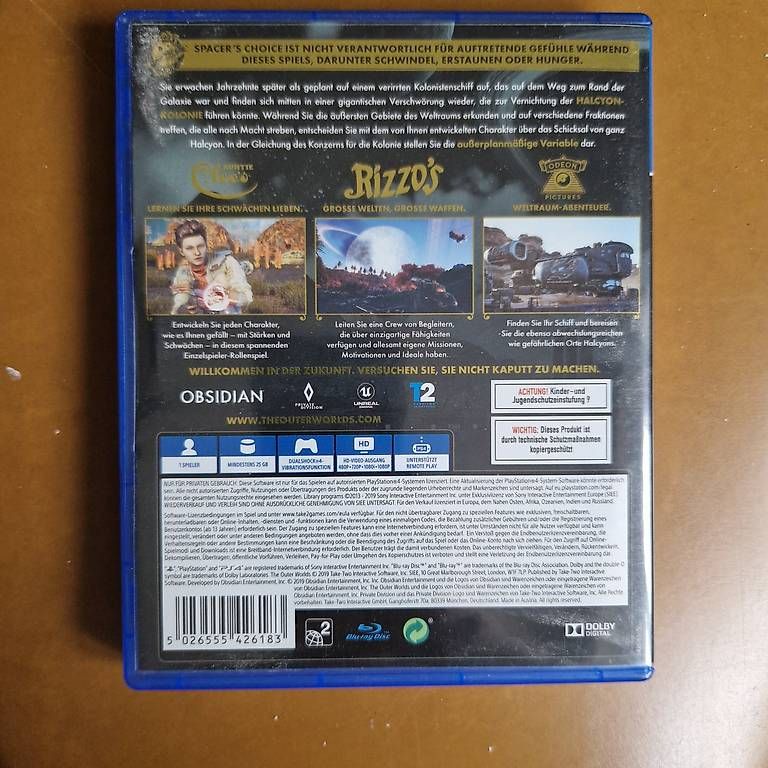 Spiele: PS4 Spiel The Outer Worlds – Gebraucht aus Wädenswil von PriestEsser 2