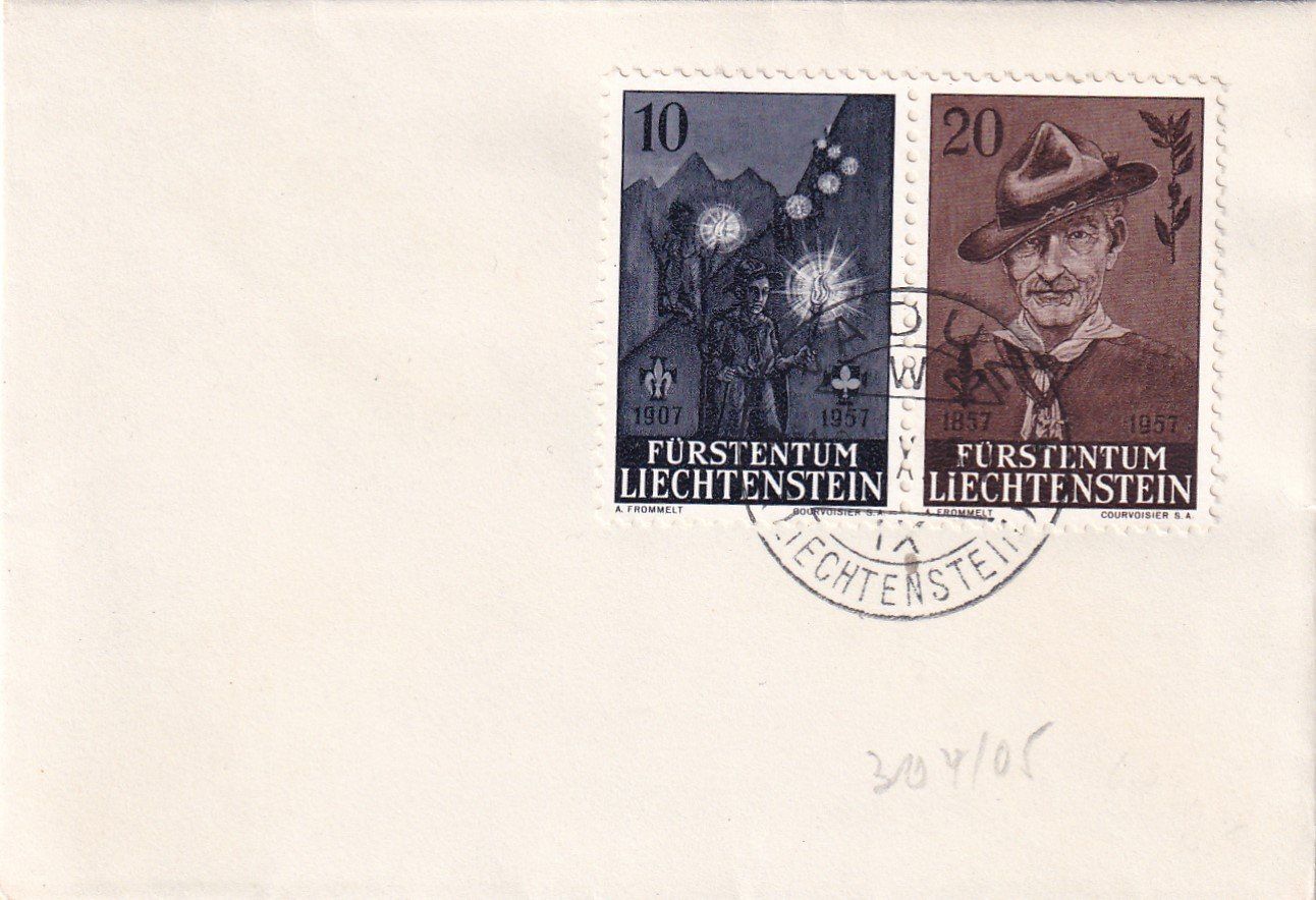 Tutti i francobolli: Liechtenstein 1957-1959 auf Brief – Usato da Birsfelden venduto da chr_yq2g 2