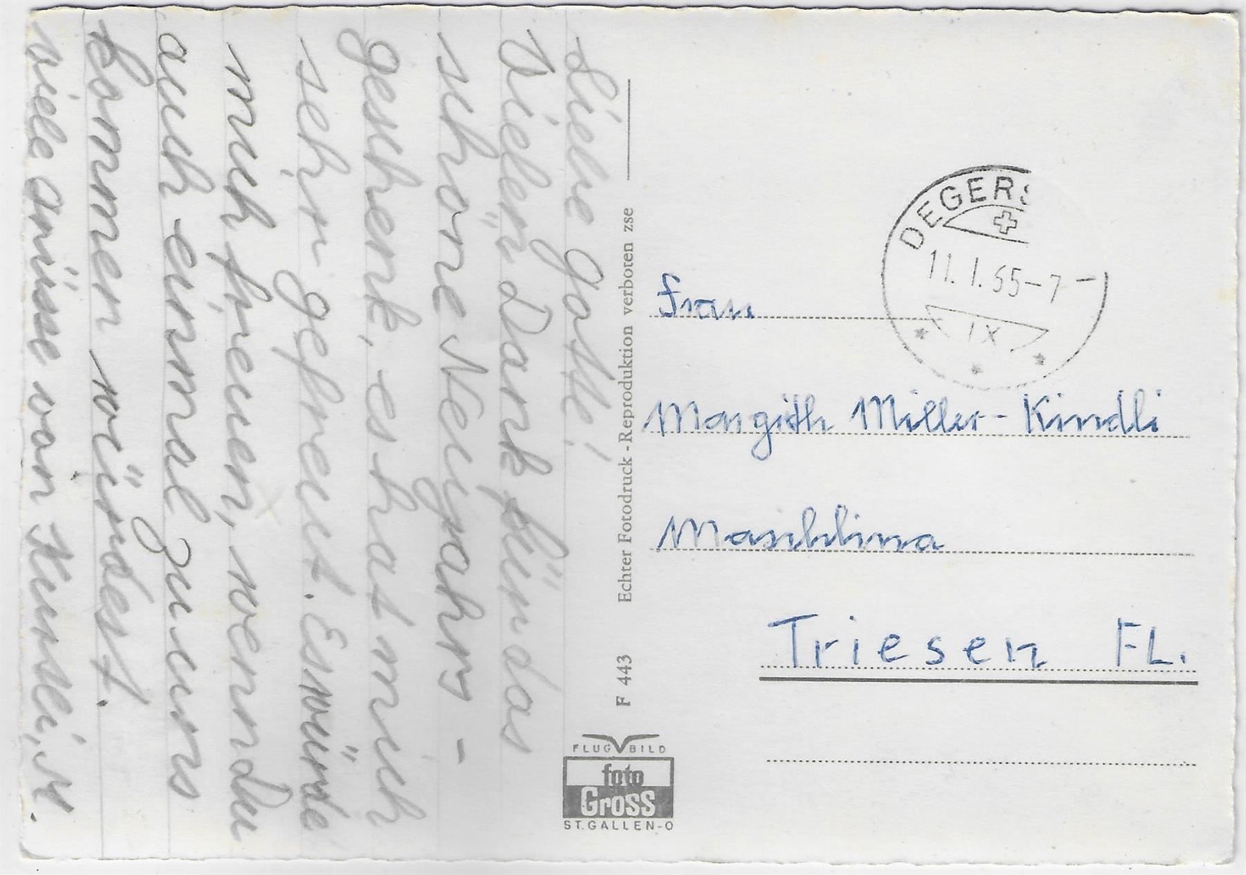 Cartoline postali: Flugaufnahme Degersheim SG – Usato da Ettingen venduto da Kartenplanet 1
