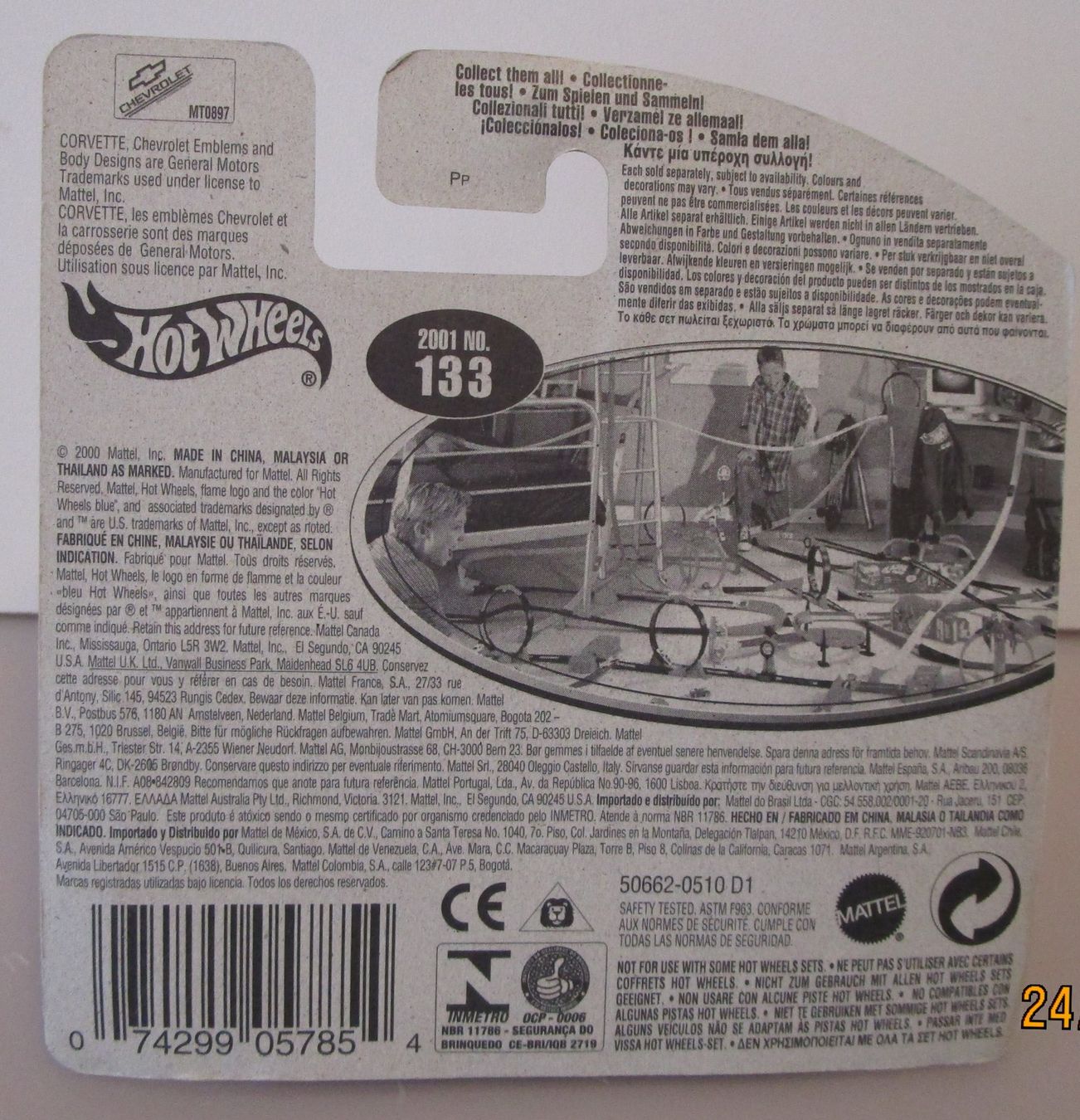 Chevrolet Voitures modèles: HOT WHEELS CORVETTE 1997 - 50662 – Neuf avec emballage d'origine à Chêne-Bourg par breno56 5