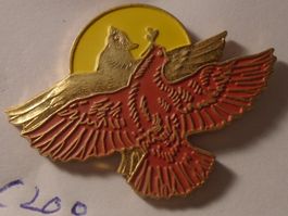 1 Friedens Tauben Pin ROT (C200)