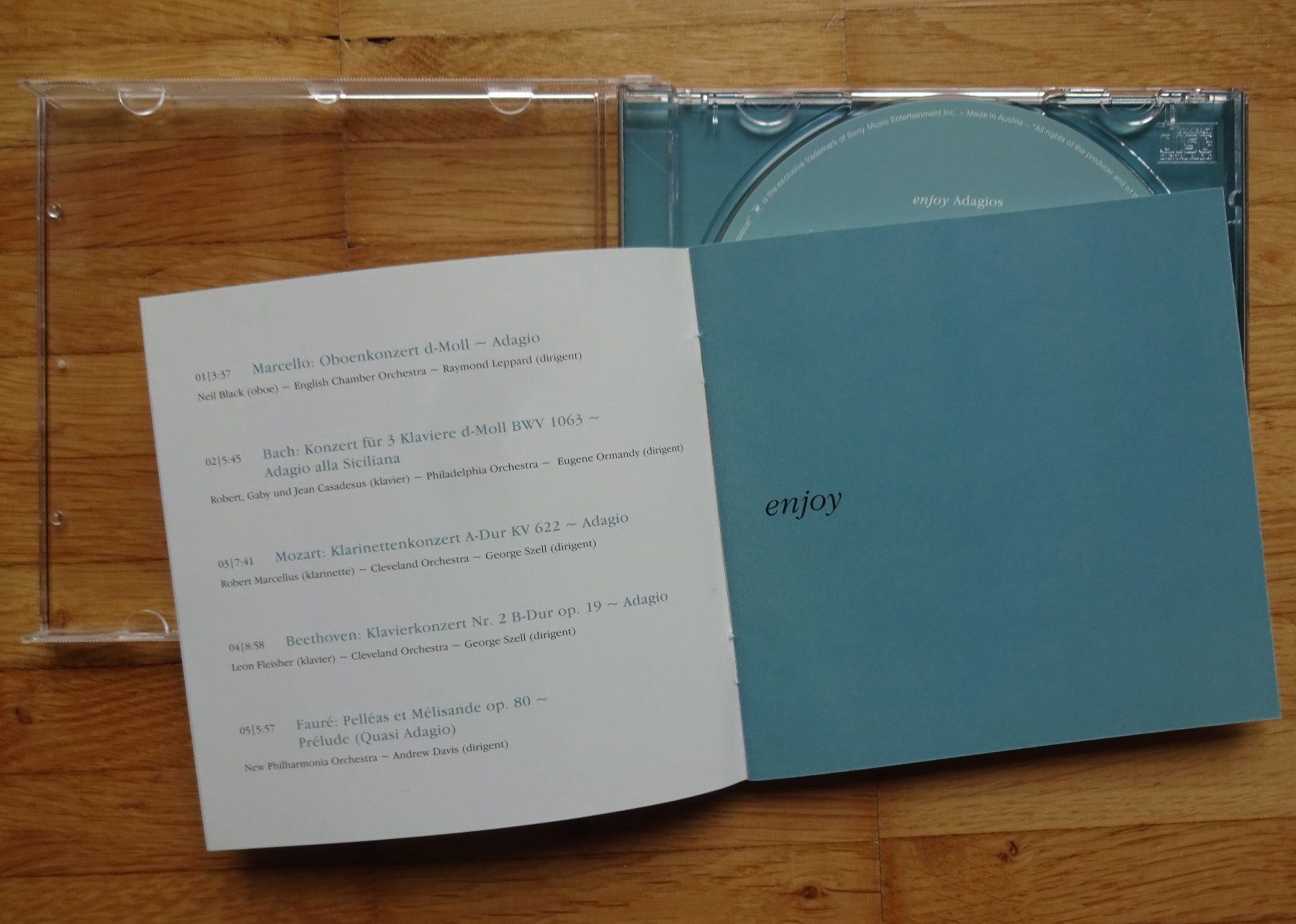 CD: enjoy Adagios – Usato da St.Gallen venduto da Paddington11 5
