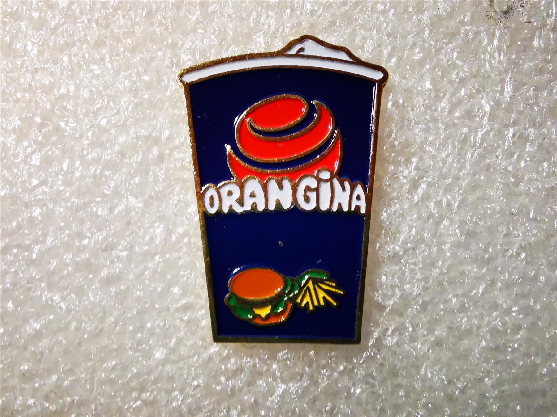 Placchette & Badge: Ansteckpin 65: Orangina – Usato da Oppligen venduto da Pin-Fall-Shop