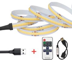 LED Band 10mm USB 5V COB IP20 warmweiss 2m + Fernbedienung