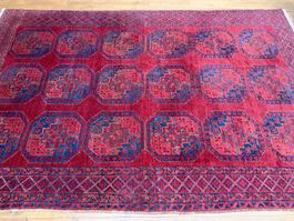 Antik 333 x 219 cm  Ersari Afghan - handgeknüpft *gratis Ver