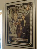 Star Wars Poster, Han Solo & Chewbacca, gerahmt 👍 51