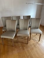 6 Esszimmerstühle Leder
