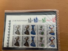 LIECHTENSTEIN Viererblock 1966 WAPPEN III