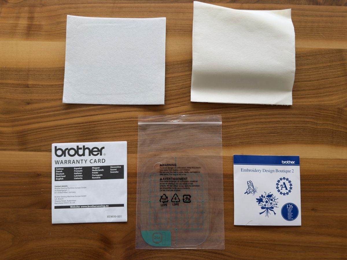 Brother Stickrahmen: Brother Stickmodul Set inkl. 2 Rahmen & Stickvlies – Gebraucht aus Merenschwand von stardust.12 5