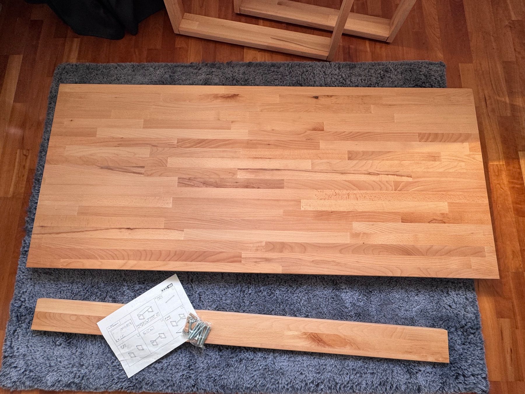 Schreibtische: Schreibtisch 160/70/75 cm Buche Echtholz – Neu (gemäss Beschreibung) aus Schupfart von spitfire72 2