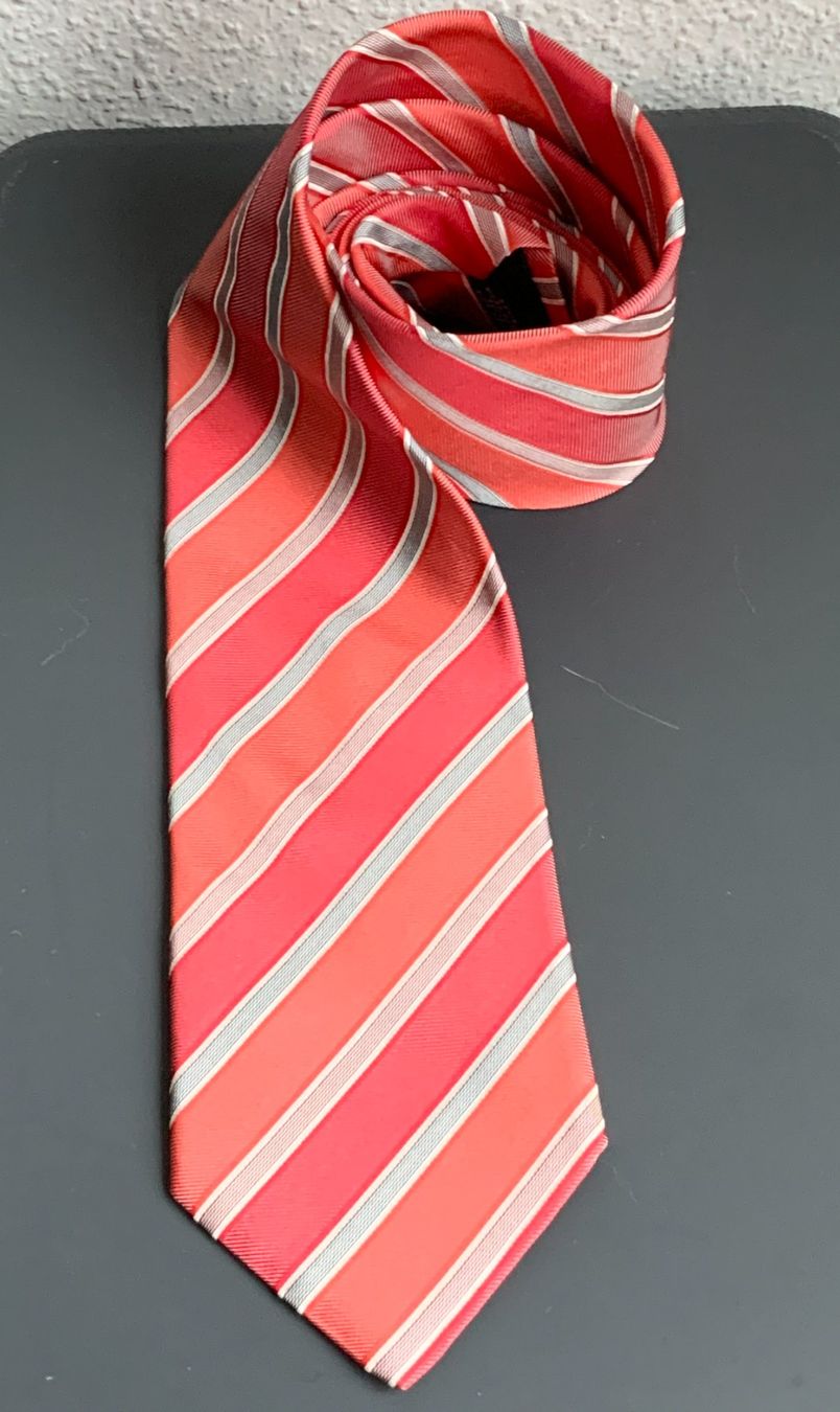 Navyboot Cravates: Seidenkrawatte von NAVYBOOT, Rot/Orange gestreift – D'occasion à Kloten par Nephty 3