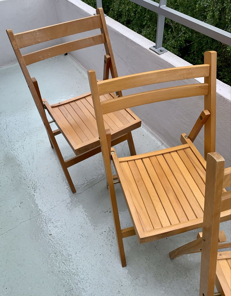 Sedie: (4) Holz-Klappstühle – Usato da Obfelden venduto da montes50 2