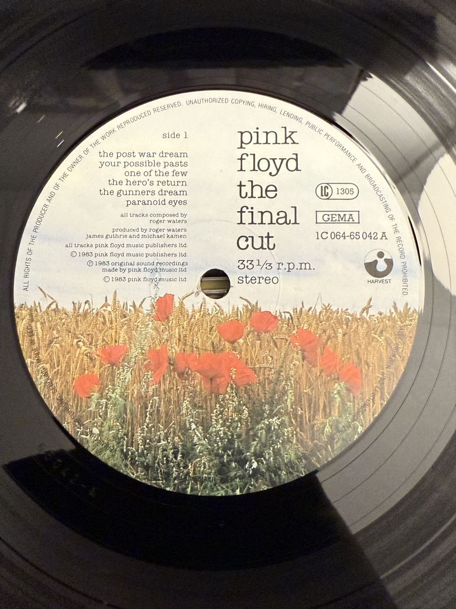 Dischi in vinile: Pink Floyd - The Final Cut - LP / DE 1983 – Usato da Delémont venduto da Studio_du_soleil 3