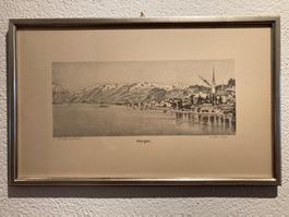 Horgen Original Lithographie, H. Focke!