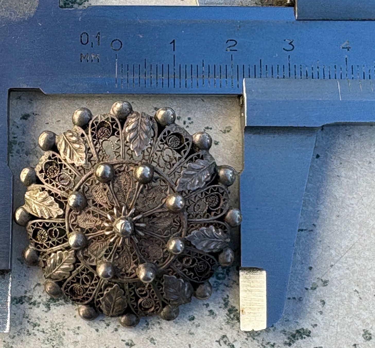Spille & Fermagli: Trachtenbrosche Filigranarbeit Silber 800 – Usato da Bern venduto da Smintheus 3
