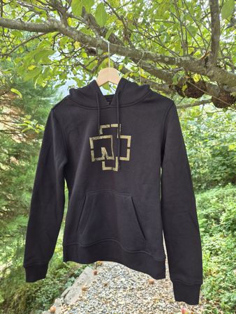 Rammstein Kapuzenpullover schwarz mit Druck / NEU / Grösse M