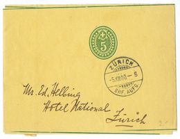 1900 Streifband 5 Cts grün, Katalog-Nr. 18
