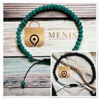 Armband Perlenarmband Herren Lava Perlen Schmuck Armschmuck