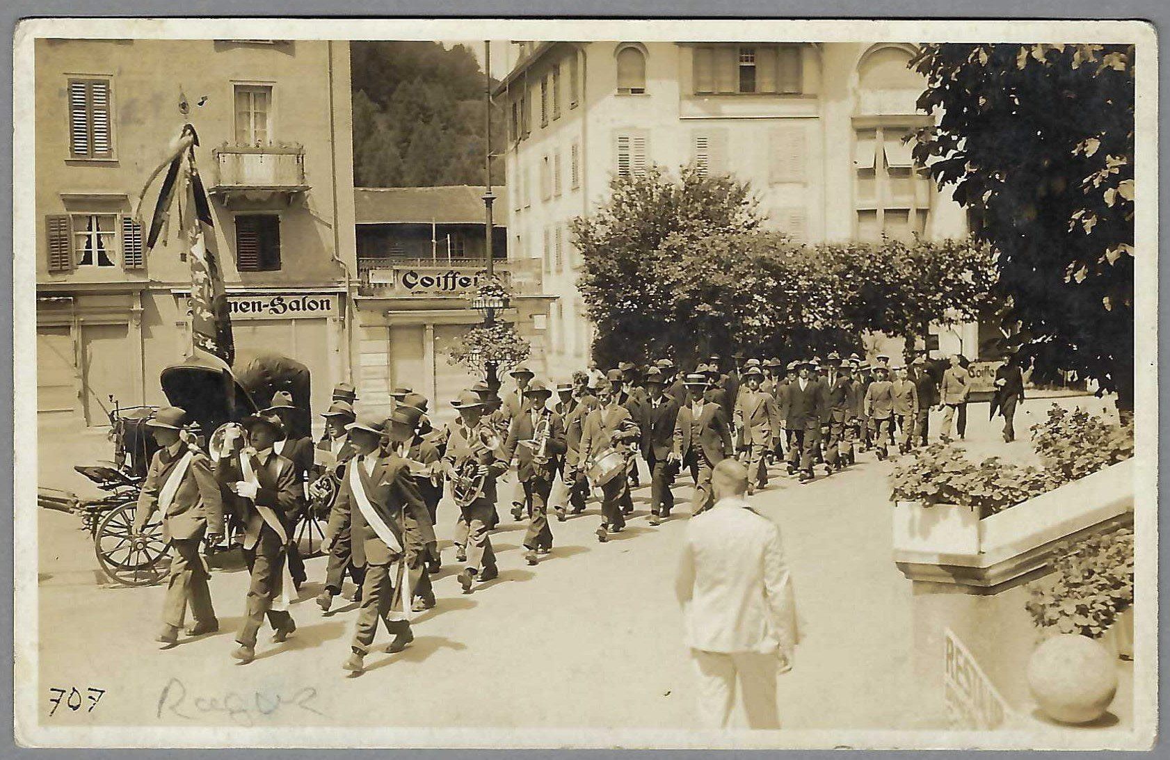 Cartoline postali: BAD RAGAZ, INNENSEITE, *, BELEBTE ANSICHT – Usato da Pura venduto da ulisse1957