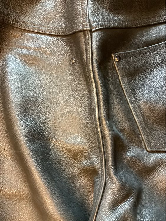 Damen Töffhose echt Leder 4