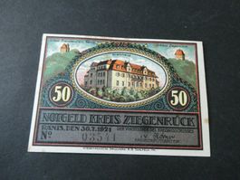Dt. Reich, Ziegenrück  - Notgeld (mit Mängel)