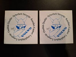 Vintage Rar Sticker Aufkleber 2x Volvo (80er Jahre) Wie Neu!